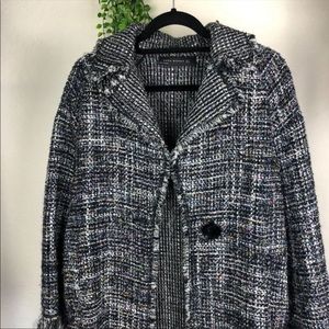 Zara tweed jacket coat